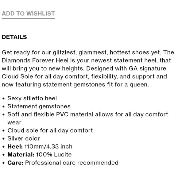 Good American Jeweled Emma Gem Pointy Toe Translucent Stiletto Heels Pumps - Picture 16 of 16